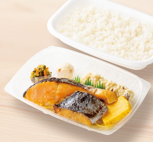 さわらの西京焼き＆しゃけ弁当