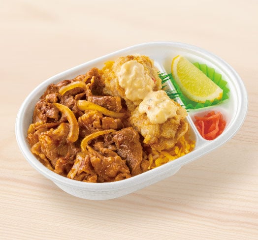 ビーフ&鶏天タル弁当