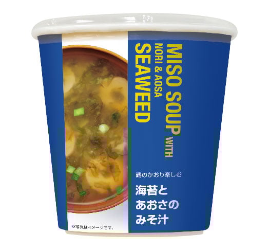 海苔とあおさのみそ汁
