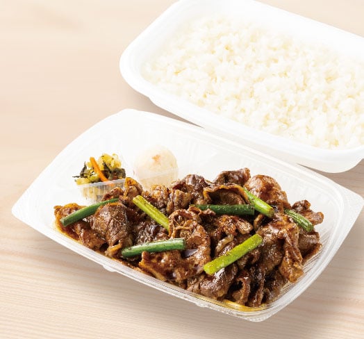 黒の牛豚ダブル焼肉弁当