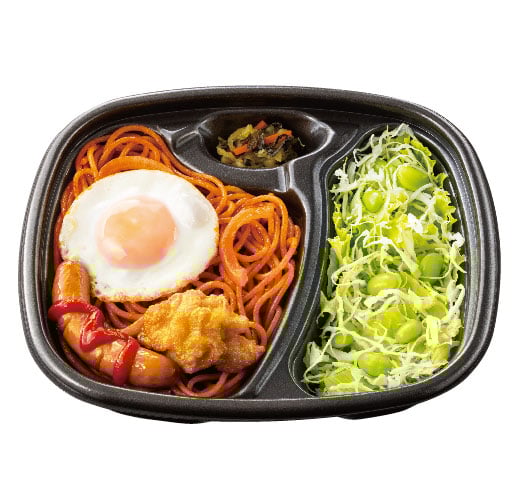 W特製ナポリタン＆サラダ(麺2倍)