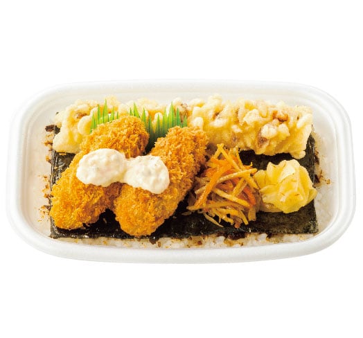 カキフライのりタル弁当