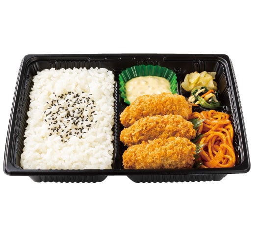 3コ入りカキフライ弁当