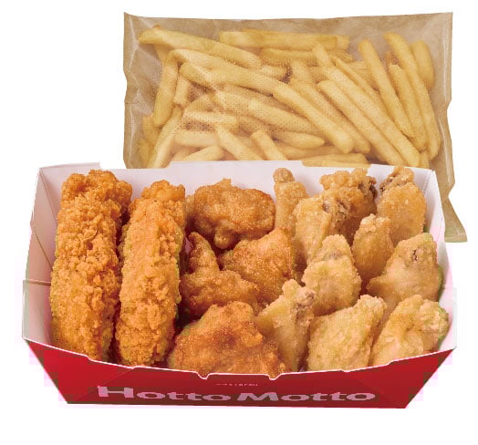 ポテト付き トリプルチキンBOX(から揚＆ほっとチキン＆手羽から揚)