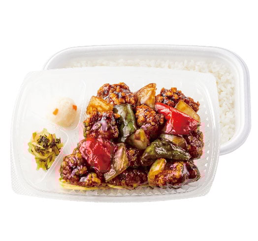 W黒酢酢豚弁当(肉2倍)