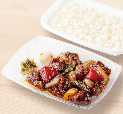 W黒酢酢豚弁当(肉2倍)