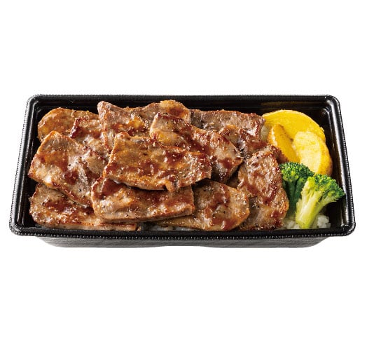 Wビーフカットステーキ重(肉2倍)