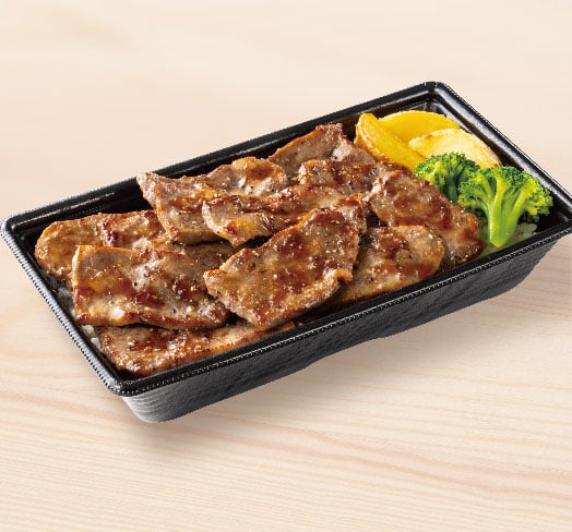 Wビーフカットステーキ重(肉2倍)