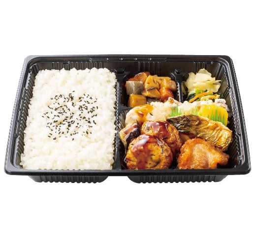 幕の内弁当(豆腐ハンバーグと野菜の照りだれ)