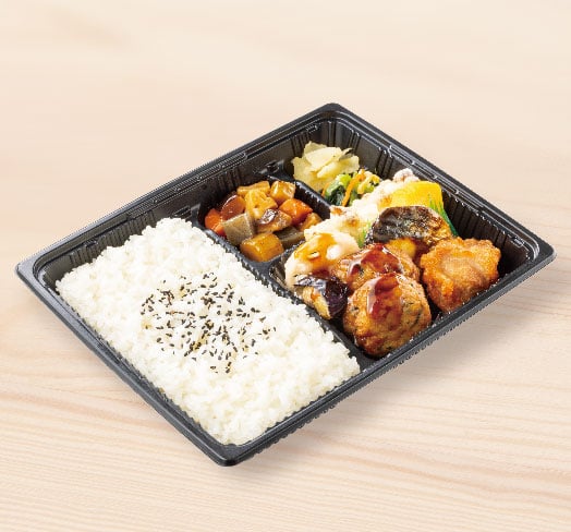幕の内弁当(豆腐ハンバーグと野菜の照りだれ)