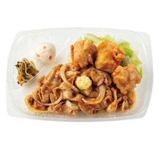 しょうが焼き＆から揚　おかずのみ