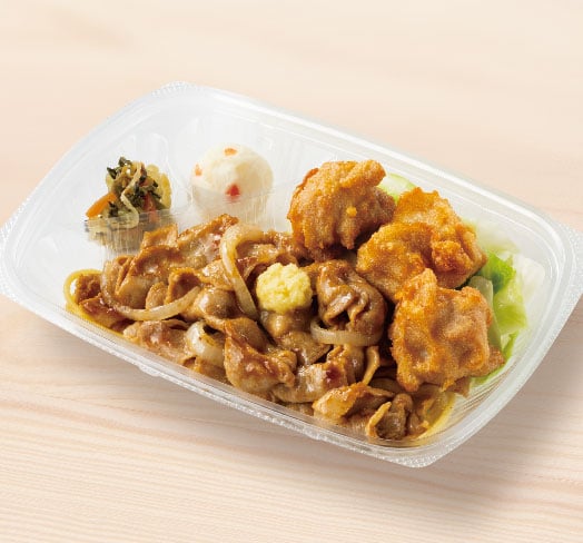 しょうが焼き＆から揚　おかずのみ