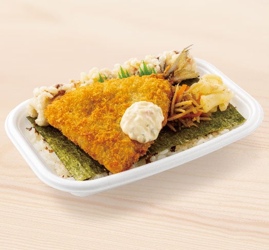 アジフライのりタル弁当