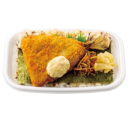 アジフライのりタル弁当