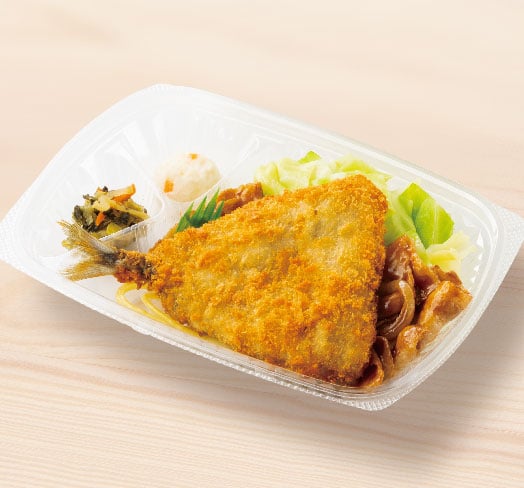 アジフライ＆しょうが焼き　おかずのみ