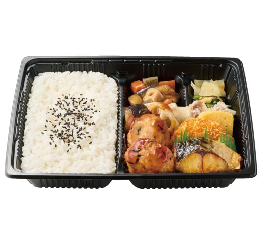 幕の内弁当（豆腐ハンバーグと野菜の照りだれ）