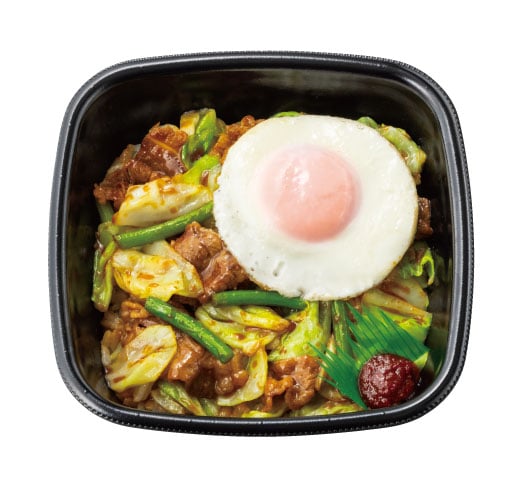 牛キャベ丼(目玉焼き)