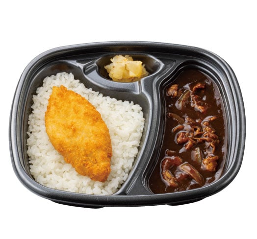 プレミアム牛肉黒カレー(白身フライ)