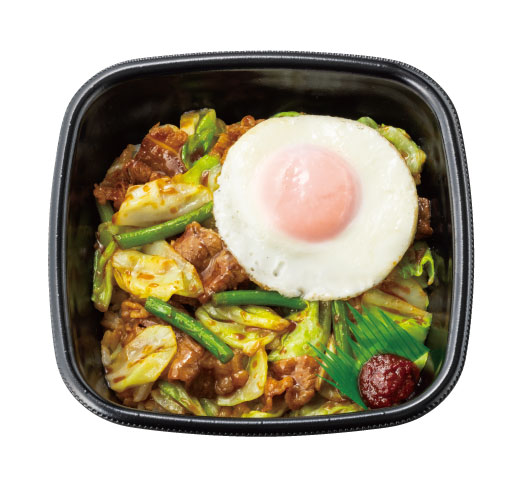 牛キャベ丼(目玉焼き)