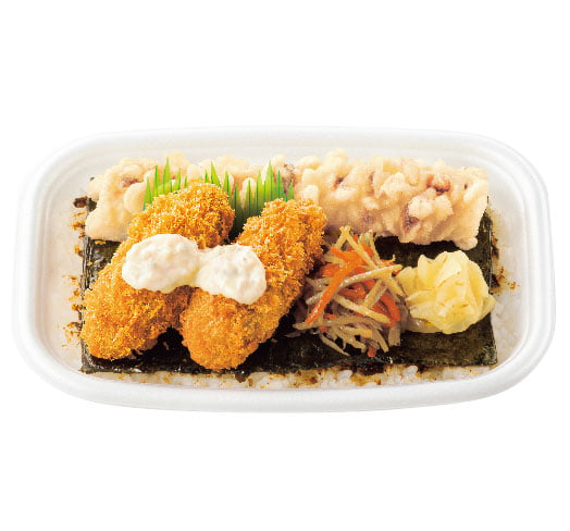 カキフライのりタル弁当
