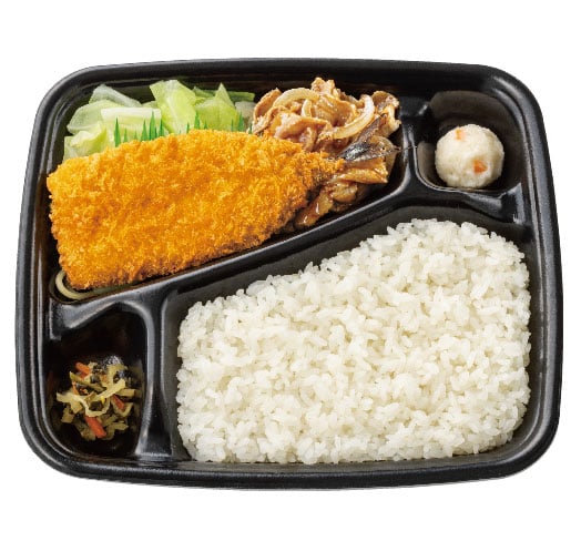 さんまフライ＆しょうが焼き弁当