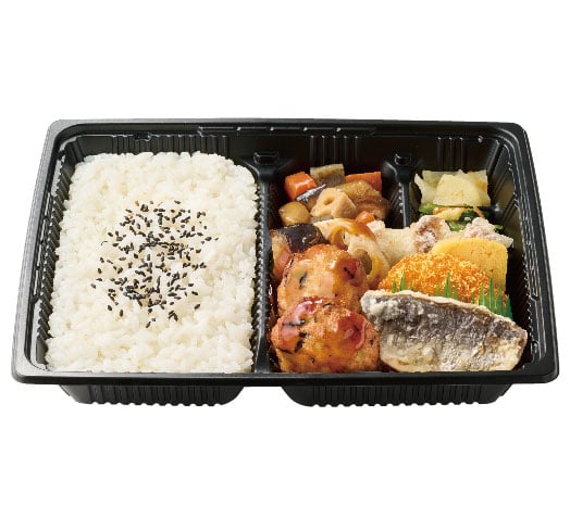 幕の内弁当（豆腐ハンバーグと野菜の照りだれ）