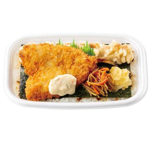 アジフライのりタル弁当
