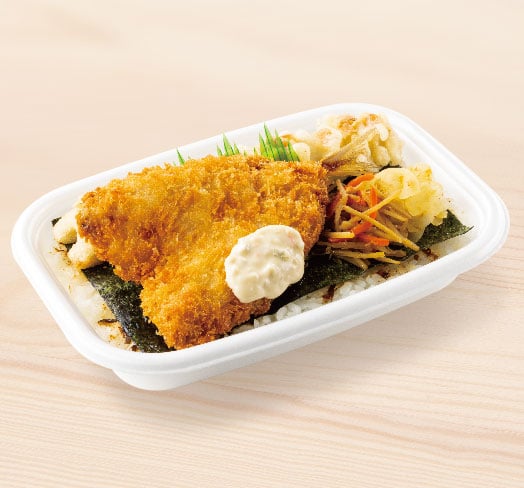アジフライのりタル弁当
